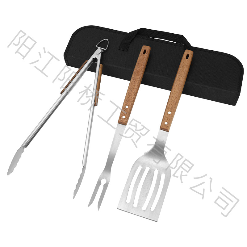 Transfronterizos de venta caliente de acero inoxidable parrilla al aire libre herramientas de parrilla