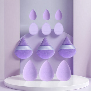 Cross-Border Beauty Egg Combination Set, Face Wash Artifact, Bow Hairband, Wrist Strap, Makeup Egg, Powder Puff, Makeup Egg