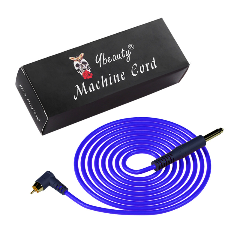 Máquina de tatuaje aguja cable de alimentación codo serpiente interfaz RCA suministro de cable de audio al por mayor máquina de motor DC