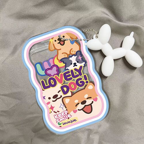 Puppy Bus Card Holder, Campus Card Subway Card Work Card Canteen Card Instagram Card Holder Meal Card ID Card Holder