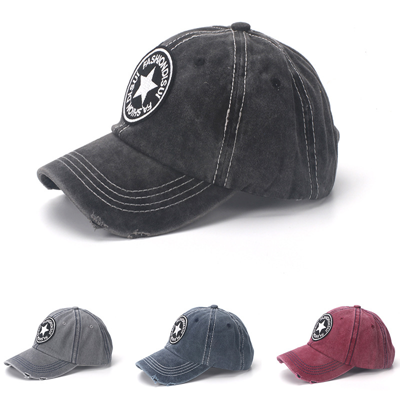 Baseballkeps denim solhatt för herrar och damer sommar_voghion.com