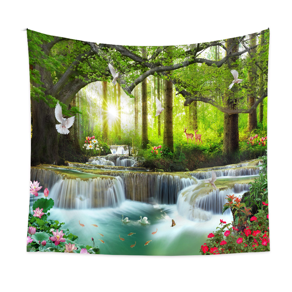 Bohemian Scenery Painting Wall Decoration Cloth Tapestry Wholesale Nihaojewelry display picture 180