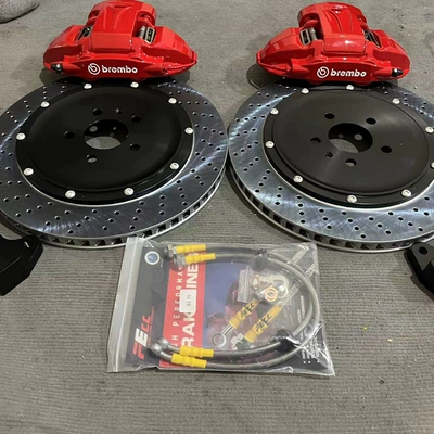 Brake Caliper Modified, Brake caliper cover - mechanical-and-electrical-all-in-one-caliper-rear-wheel-four-piston-front-wheel-pair