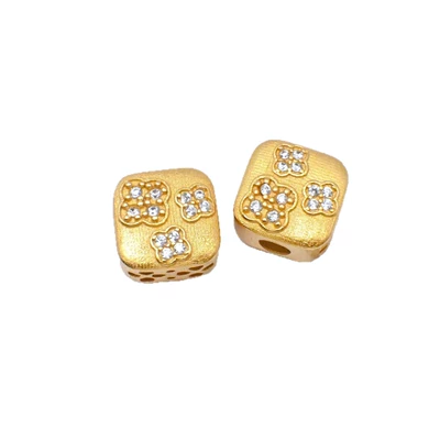 Zərgərlik ara hissələri, S925 Silver Electroplated 24K Gold