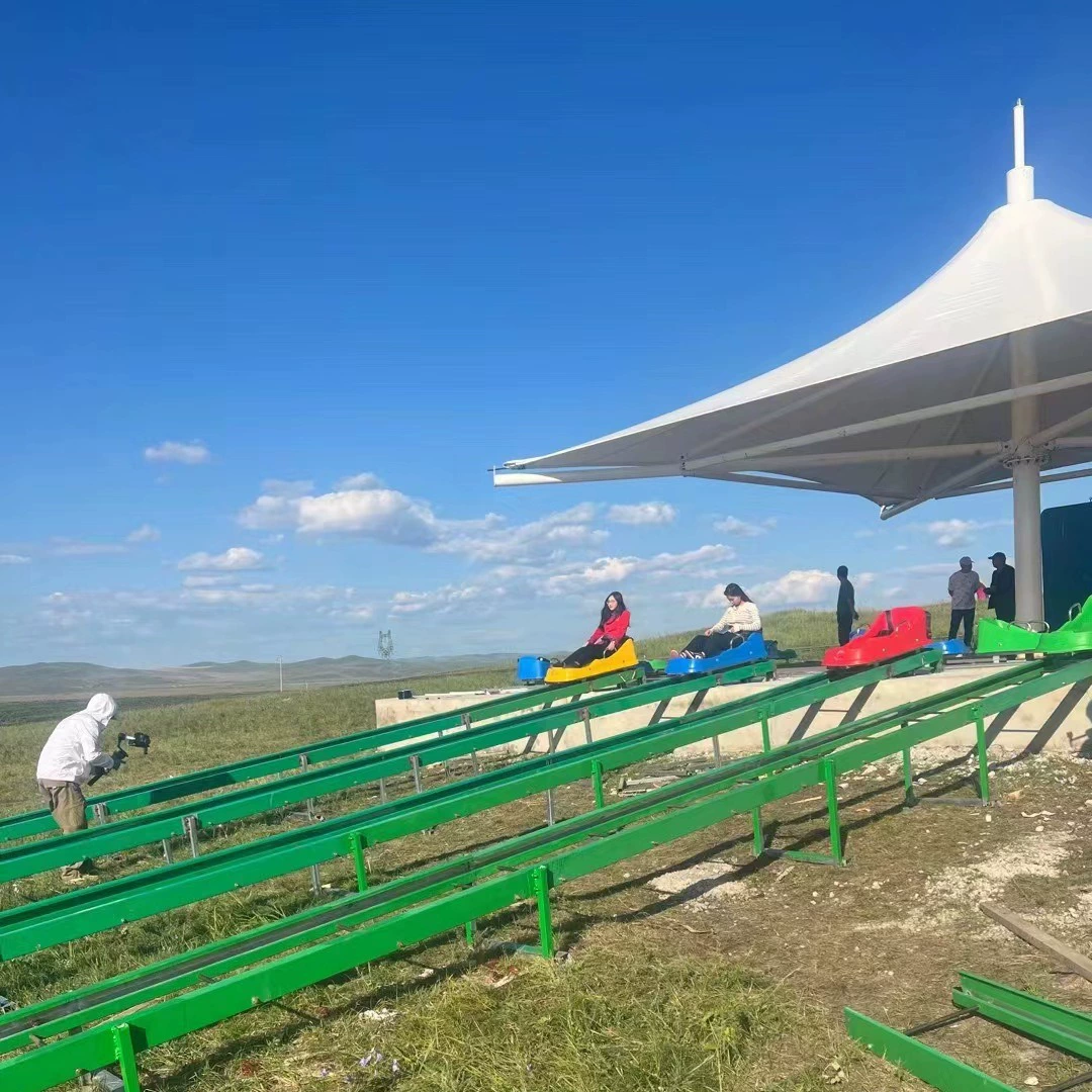 Живописная местная уличная дорожная горка без привода, развлекательная нестандартная горка из нержавеющей стали, живописная местность, детские семейные горки