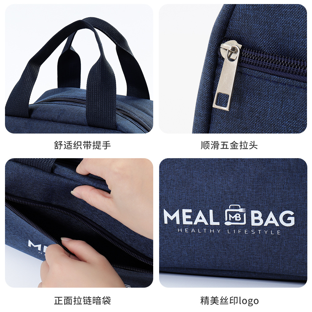 Nueva bolsa de lonchera portátil de tela Oxford para ir al trabajo y a la escuela con comida, bolsa de aislamiento, bolsa de almuerzo, bolsa de viaje, bolsa de almuerzo