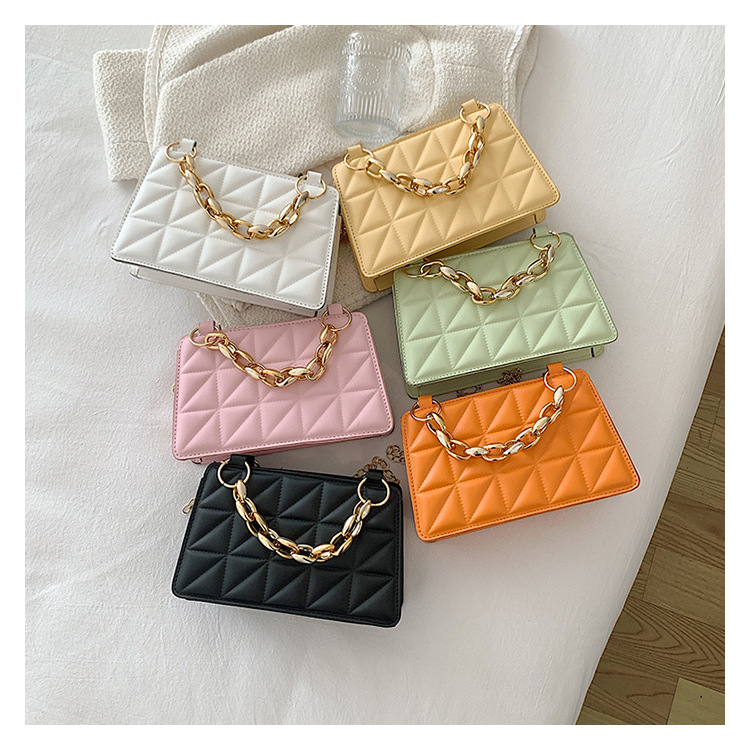 Small Pu Leather Square Bag display picture 8