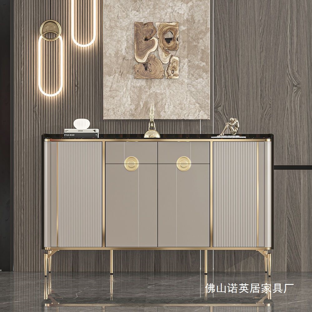 Italian Light Luxury New 2025 Popular Entry Entrance Storage Cabinet Simple Modern Home Door Shoe Cabinet My