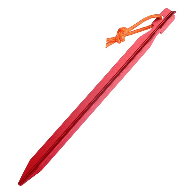 Outdoor camping camping tent canopy nail aluminum alloy triangular with reflective rope floor accessories wholesale