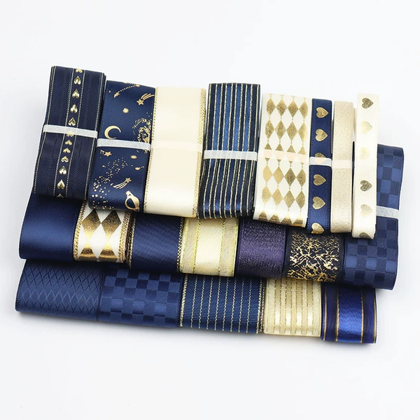 Deep blue big ribbon package (20 meters)