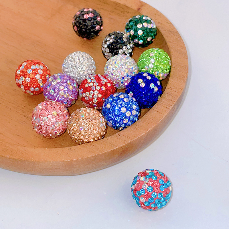 K16 Baby's Breath Diamond Ball Colorful Straight Hole Soft Clay Ball Beads Mobile Phone Hanging Chain Bag Chain DIY Jewelry Accessories Beads K16 Baby's Breath Diamond Ball Colorful Straight Hole Soft Clay Ball Beads Mobile Phone Hanging Chain Bag Chain DIY Jewelry Accessories Beads