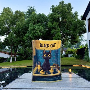 Art Tapestry Sofa Blanket Retro Knitted Cotton Thread Blanket Bed Blanket Single Sofa Cover Blanket Decorative Blanket Bedside Blanket
