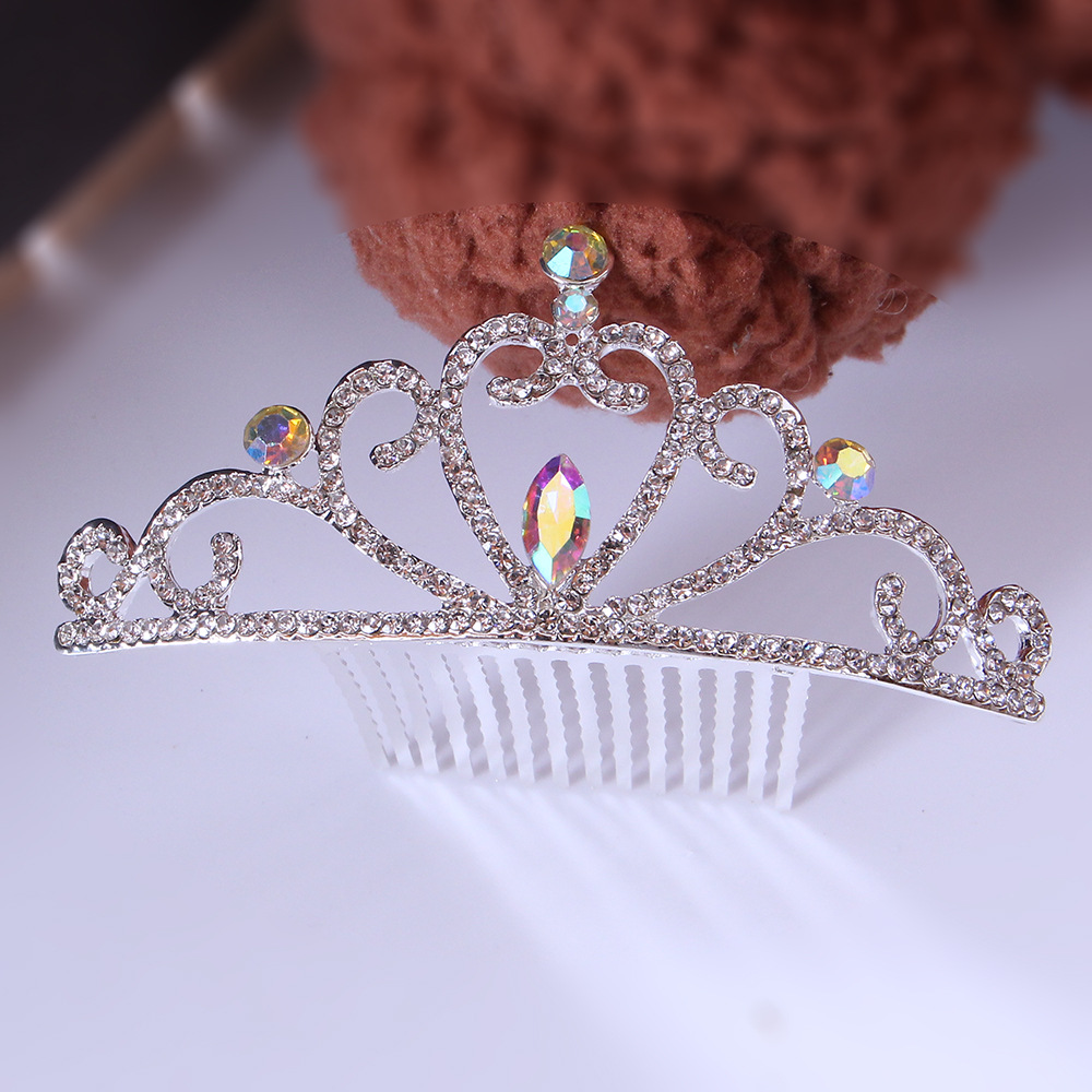 New Children's Small Crown Hair Accessory, Bride Alloy Princess Girl Birthday Festival Gift Pretty Crown