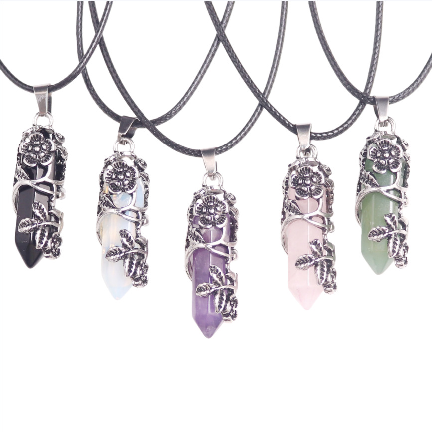 Fashionable retro hexagonal pendant