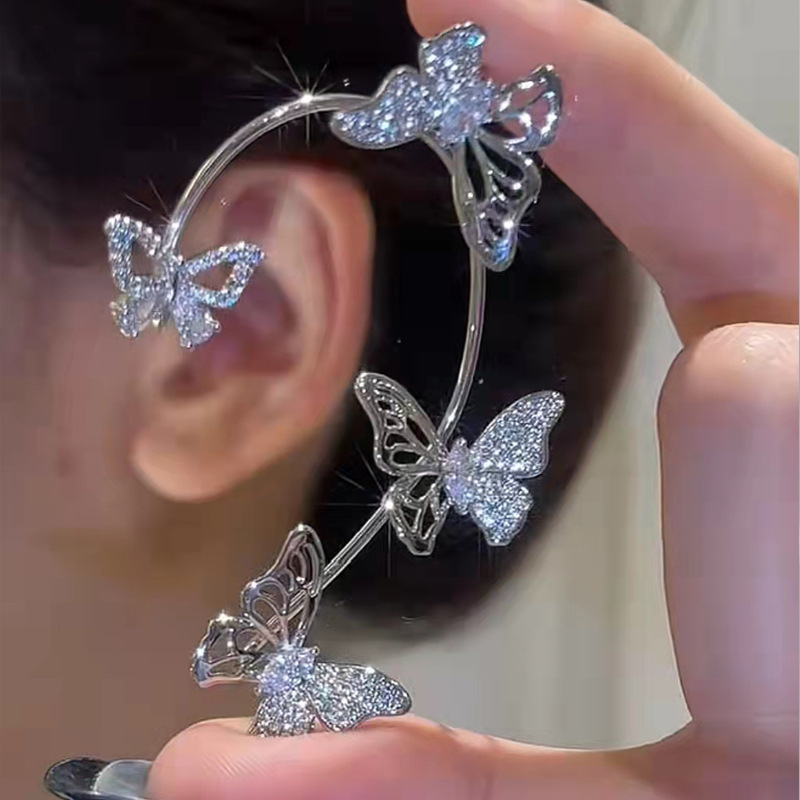 Vintage Butterfly Ear Hook No-ear Piercing Ear Hook Alloy Ear Bone Clip display picture 3