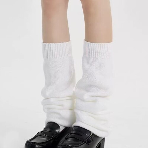 Flat foot socks JK medium tube long tube pile socks warm calf socks knitted leg sets elephant socks 3rd generation revision