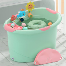 儿童泡澡桶宝宝洗澡桶婴儿加厚浴桶家用浴缸全身可坐大号小孩宝优