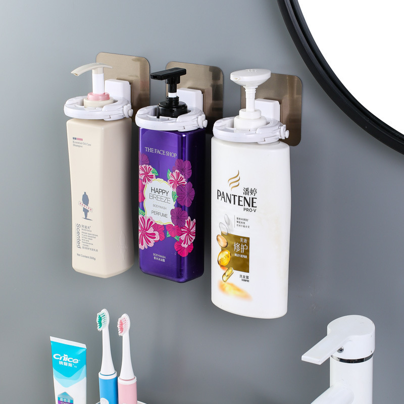 New Punch-free Hanger Shampoo Shower Gel Storage Toilet Hand Sanitary Ware Bottle Bathroom Hanger Rack