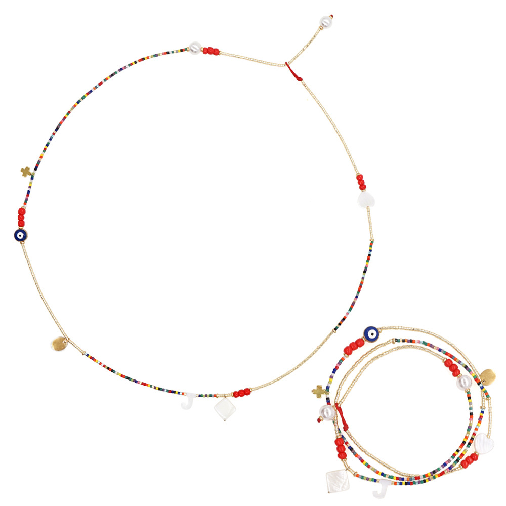 Bohemian Multicolor Glass Shell Beaded Enamel Pearl Womenu0027S Bracelets 1 Piece