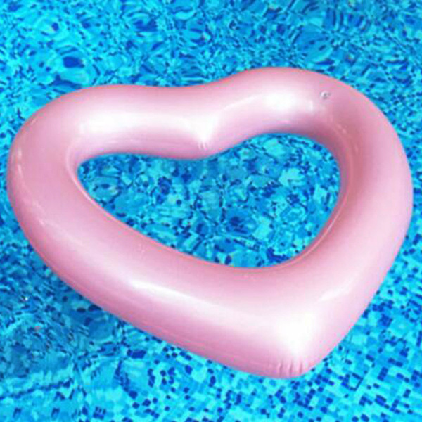 Swimming ring PVC for adults heart shaped