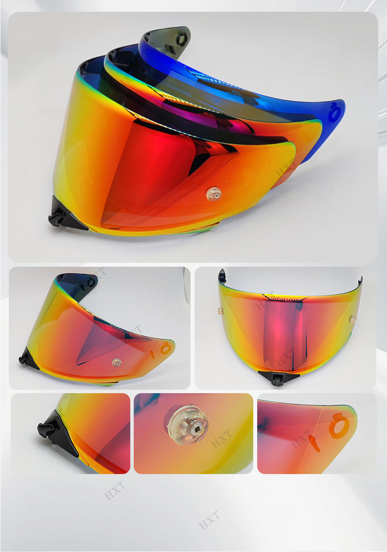 Motorcycle Helmet Lens Universal New Model Ttrevo Anti-Fog High-Definition Color-Changing Windproof Ttr Helmet Windshield Lens