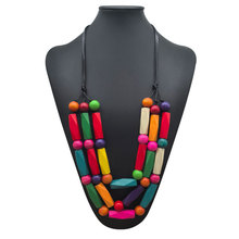 �͹������L��ɫ�׺�ľ�^�����{���K�Ӷ�����ë���Ů necklace