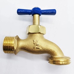 South American exclusive copper body slow open 4-way water tap outdoor garden faucet 1/2*3/4 large flow washing machine water tap 