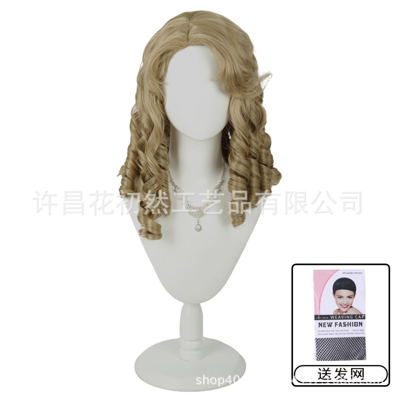 【乙女夢日記】ウィッグ 女性 ロング巻き毛 ダブルポニーテール 虎口クリップ ロリータ ゼノン 古代人形 全頭|undefined