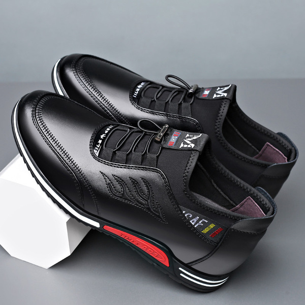 comfortable sneakers for leisure English style with hidden heel
