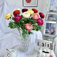 メーカーの新型シミュレーション花2頭の露蓮結婚祝い結婚式場の場所の造景配置装飾造花卸売り直売