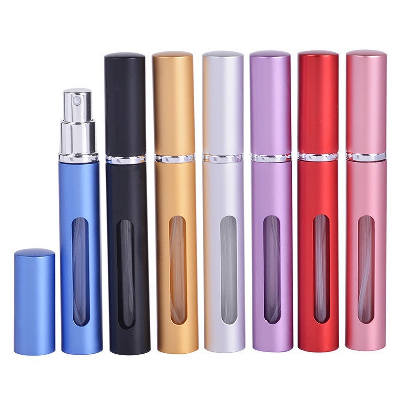 2ml5ml10ml ultrafino spray perfume sub-botella hidratante botella cosmética portátil de viaje muestra botella de prensa
