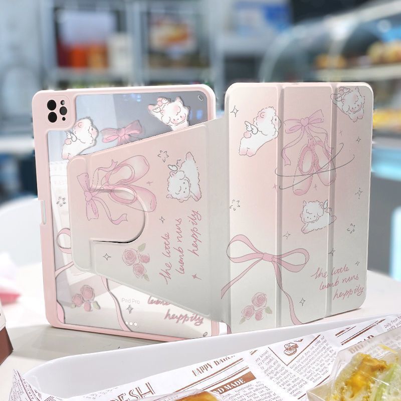 Suitable for 2025 New Ipad11 Protective Cover Tablet Case Air6/7Pro Acrylic 10.5inch Rotation Mini67