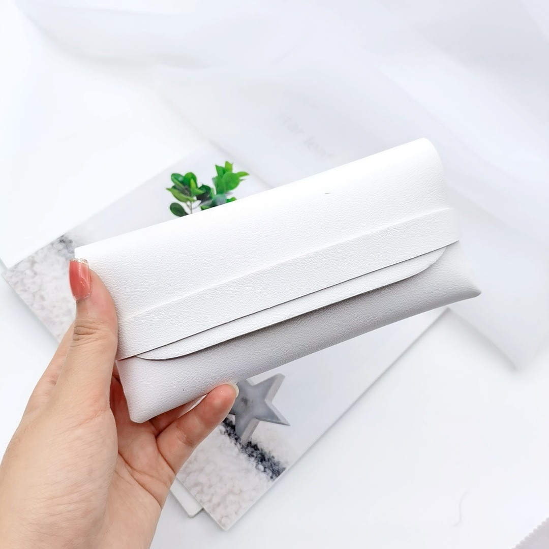 White soft leather box+mirror cloth