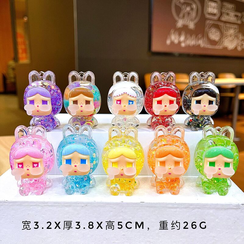 Luminous Quicksand Bottle Crying Baby Ornaments Creative New Chinoiserie Quicksand Artificial Cartoon Ornaments Cute DIY Pendant Jewelry