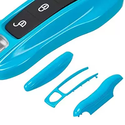 Panamera Macan Cayenne Key Car key bag - miami-blue