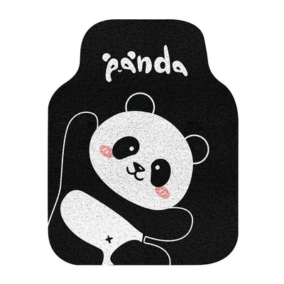 Universal Foot Pad Universal Girl Non-slip Foot Mat - colored-silk-circle-lazy-panda-front-1-4562cm-front-foot-pad-silk-circle