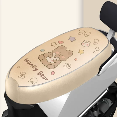 Electric vehicle foot mat — and Wear-Resistant Pedal Mats - yadi-m25-m-leather-seat-cushion-honeybearl