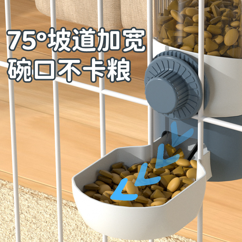 Gato colgando agua para mascotas, cuenco para gatos, alimentador automático para perros, jaula para beber agua para perros, cuenco para perros al por mayor.