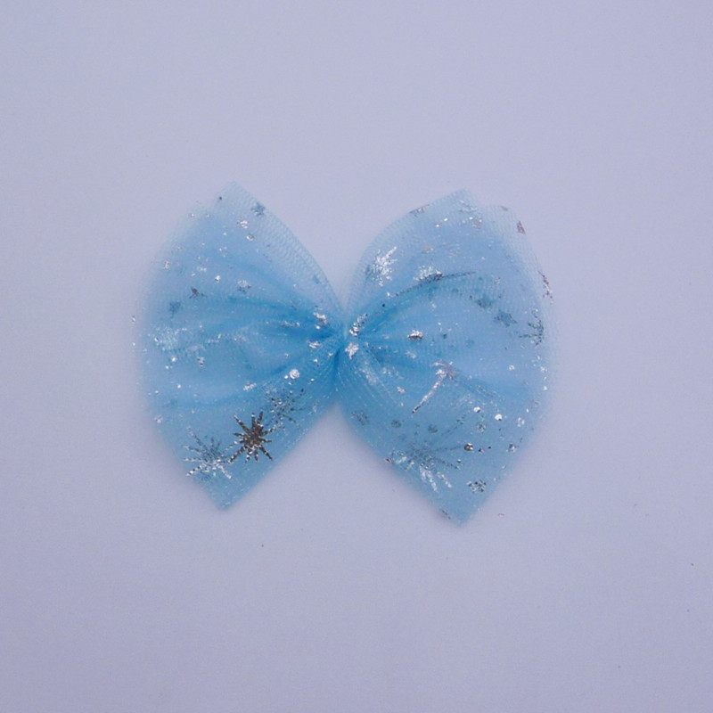 Handmade DIY accessories clothing shoes hat bag doll decoration material Star gauze bow