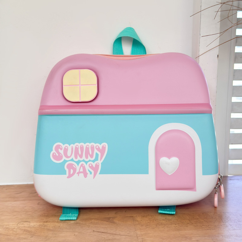 Nueva luz flash mochila de niños mochila de cáscara dura mochila de dibujos animados para niños de 2 - 6 años de edad mochila de jardín de infantes ligera