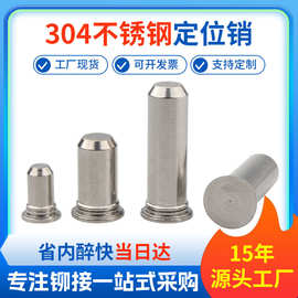 304不锈钢定位销导向销压铆紧固件平圆头圆柱销TPS-M3M4M5M6