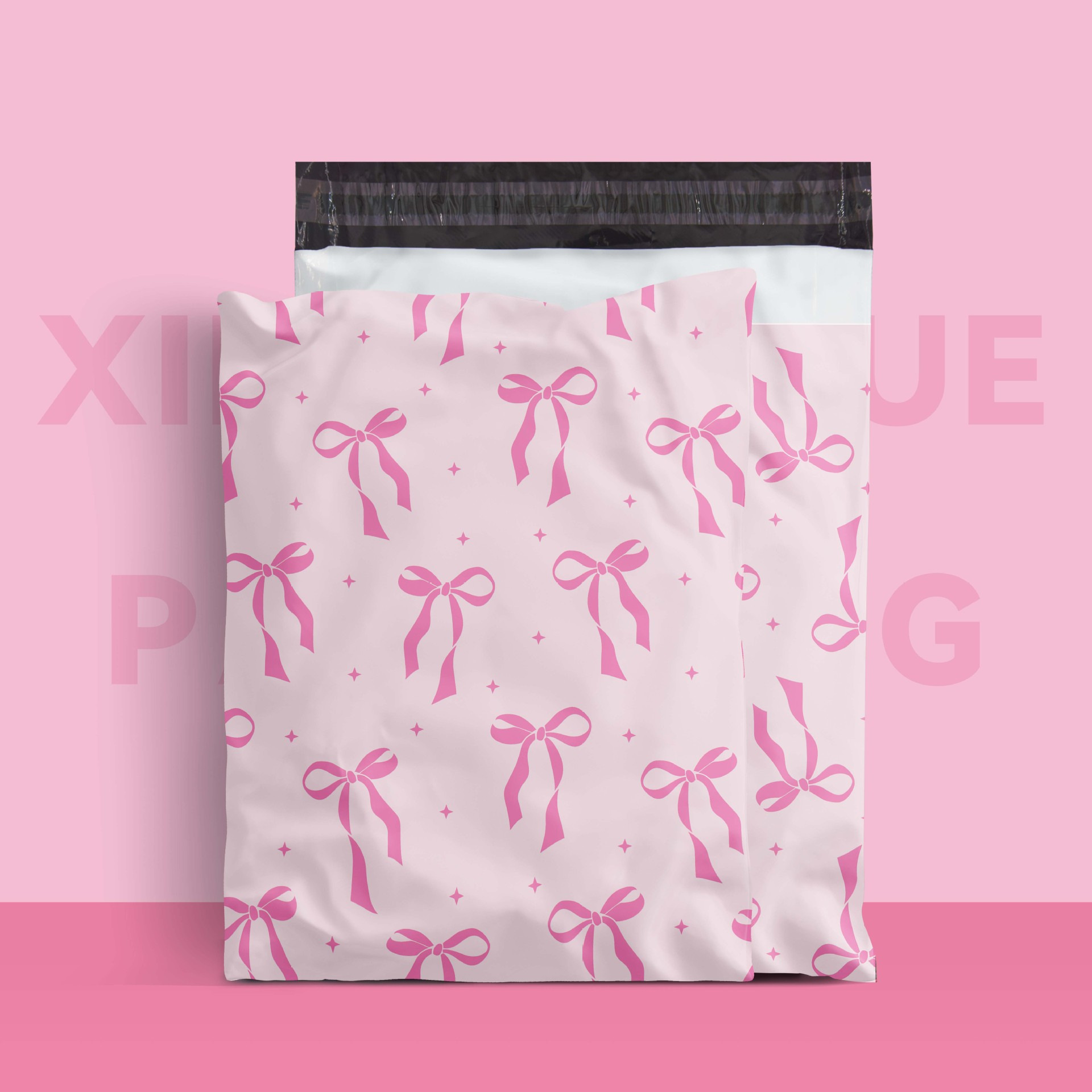 Panda bolsa de entrega impresa logística destrucción bolsa de embalaje colorida bolsa de dibujos animados impermeable gran venta caliente transfronteriza