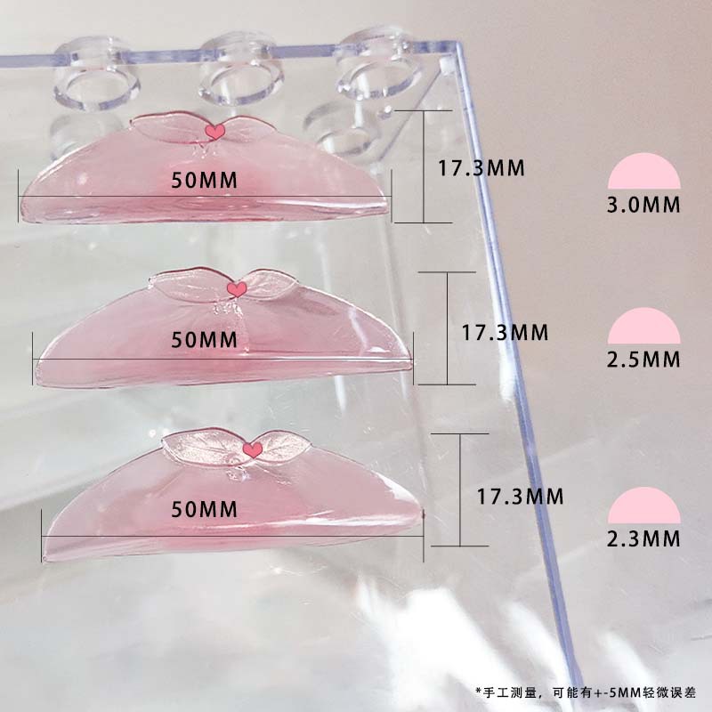 国境を越えた卸売ケラチンまつげリフト新しい 1 ペアゼリー桃まつげシリコーン自己粘着アイパッド洗える