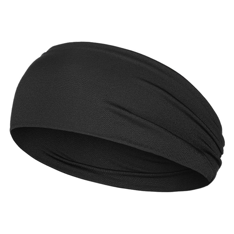 Cross-border children's hair band men's and women's sports headband fitness running basketball stretch solid color antiperspirant band in stock wholesale