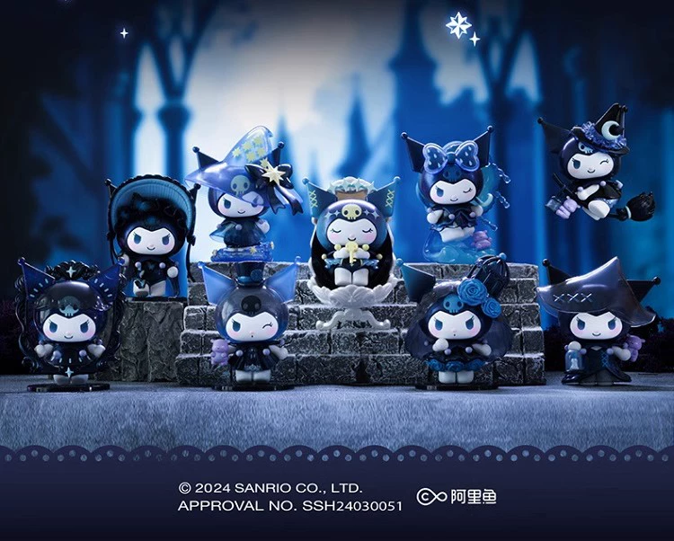 LED Night Light Ornament Sanrio, moon-shaped cute characters, glowing bedside gift