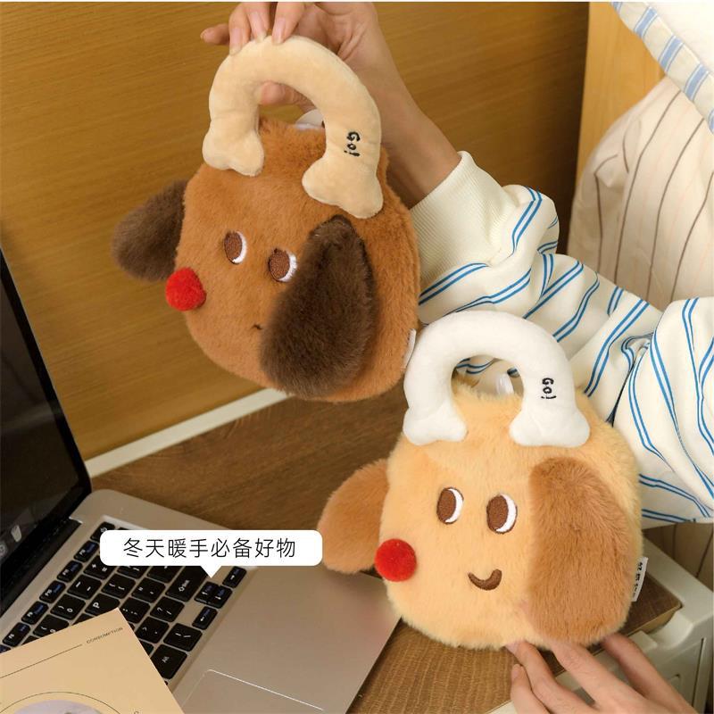 热水袋注水可爱毛绒加厚暖水袋学生宿舍女生暖肚子身体小号暖手宝