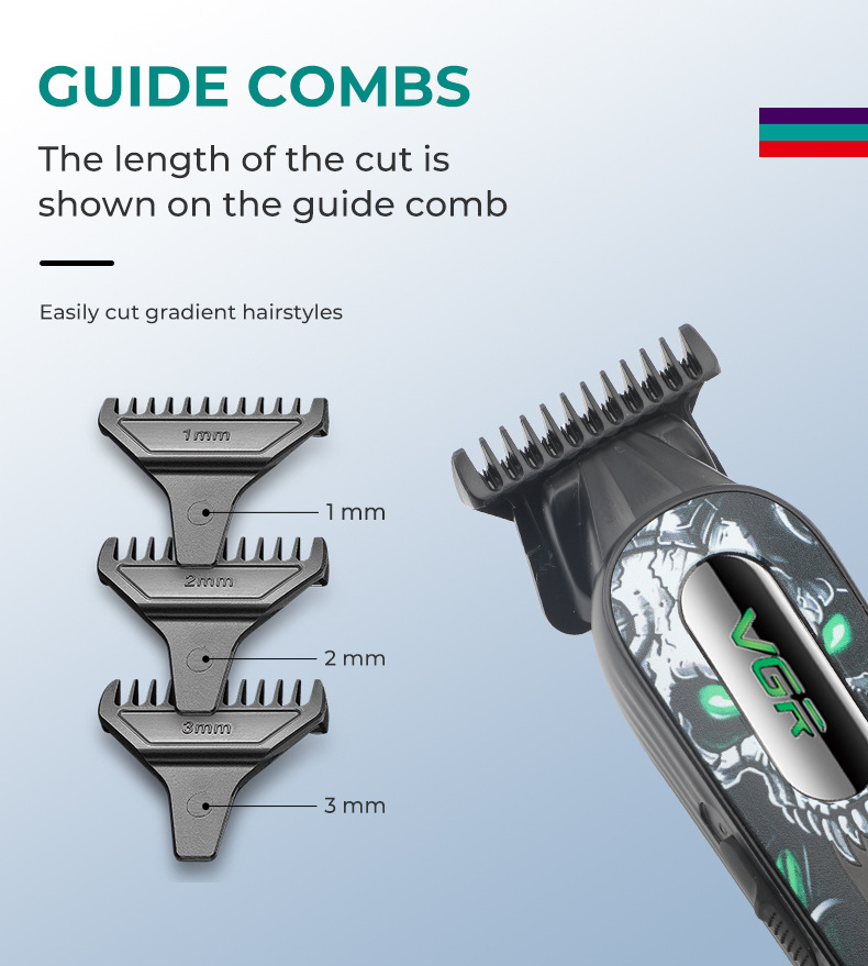 Vgr Professional Electric Hair Clipper With Digital Display_voghion.com
