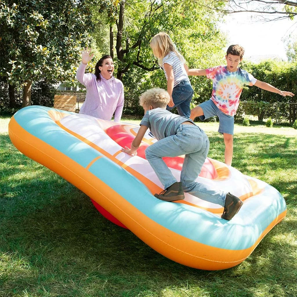 Трансграничная поставка надувной газон Детский Игровой баланс доска открытый развлекательный игровой коврик утолщенный надувной плавающий ряд