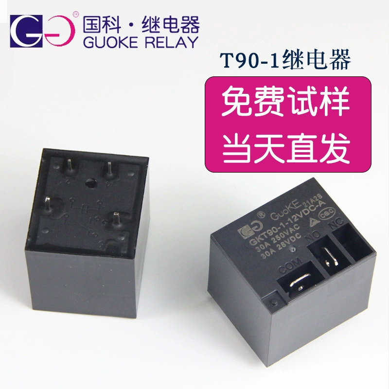 GKT90-1-12V высокая мощность T91 нормально открытый 4 ноги SLA Кондиционер водонагреватель 30A Малый электромагнитное реле