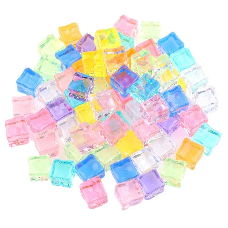 Acrylic transparent ice cubes, square night light, accessory, accessories, DIY
